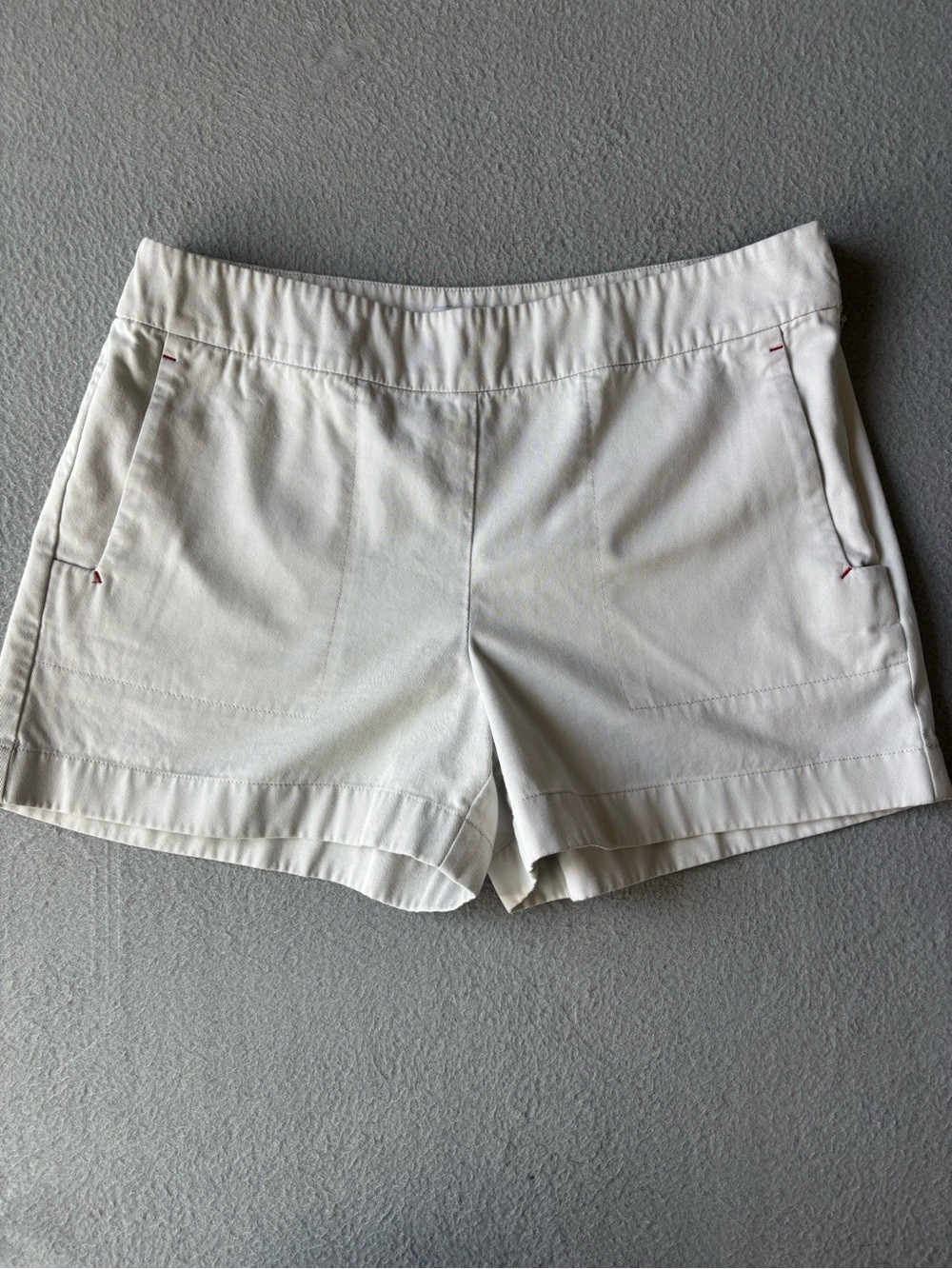 LOFT white Casual Stretch Bermuda Shorts